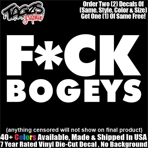 Bogeys funny golf diecut - bogeys,